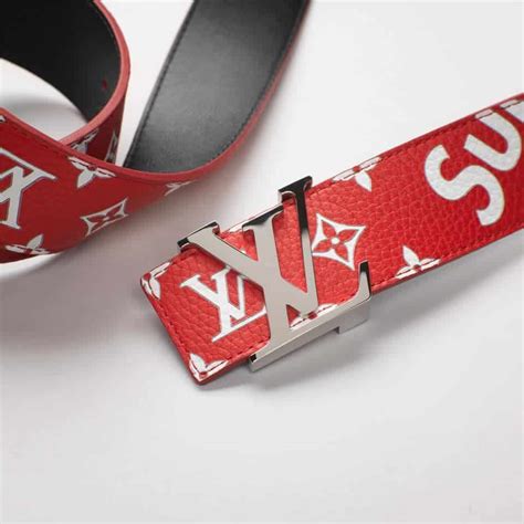 supreme x louis vuitton belt real vs fake